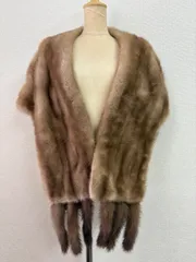 EMBA ミンク ケープ ショール EMBA エンバ ショール 毛皮 ミンク ファー ショールカラー