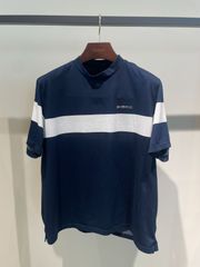 【値下げ】BRIEFING ブリーフィング モックネックシャツ 半袖 ネイビー XL ゴルフ