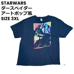 【3XL】STAR WARS スターウォーズ ダースベイダー アートポップ風 ビックサイズ Tシャツ【古着】25061