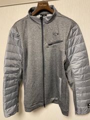 OAKLEY オークリー スカル  ゴルフウェア　ジャケット  グレー、XL