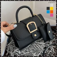 ショルダーバッグ コインケース付きセットレディース カジュアル 肩掛けバッグ 韓国風 斜め掛けバッグ ポーチ付き PUレザーカバン おしゃれ 小さめミニバッグ手提げ 合皮カバン 2WAY セット鞄 軽い ハンドバッグ