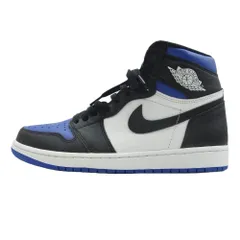 NIKE ナイキ 555088-041 Air Jordan 1 Retro High OG Royal Toe 2020 エアジョーダン 1 レトロ ハイ OG ロイヤル トゥ ハイカット スニーカー ブラック系 ブルー系 27cm【極上美品】【中古】