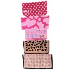 雑巾　ふきん　カラフル雑巾5枚セット　手縫い　やわらかい　かわいい　一品物　ブランドタオル