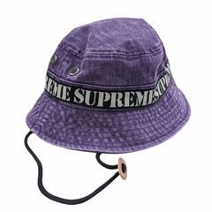 23SS 未使用品 Supreme SUPREME シュプリーム Stencil Webbing Boonie ブーニーハット 紫 サイズML