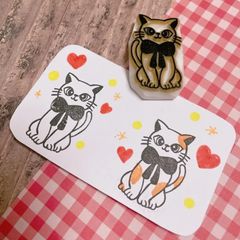ねこ 消しゴムはんこ