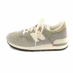 ニューバランス NEW BALANCE 990V1 スニーカー シューズ 靴 ロゴ スエード US8 26cm グレー M990TA1 ■GY18 /MQ