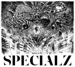 キングヌー SPECIALZ 両面プリント プルオーバーフーディ XL