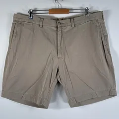 古着 ポロ・ラルフローレン POLO RALPH LAUREN ショートパンツ チノパン ポロチノ 大きいサイズ サイドポケット w42  ベージュ メンズ