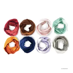 今治 スヌード マフラー ネックウォーマー おしゃれ レディース メンズ 2重 巻き 2色 2周 日本製 レッド オレンジ ブラウン ネイビー ピンク パープル グリーン グレー