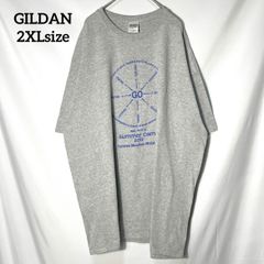【GILDAN】マタイ 福音書 イエス キリスト教 Matthew 28:19-20 キャンプ　プリントロゴ　オーバーサイズ　半袖Tシャツ　グレー　2XL US古着