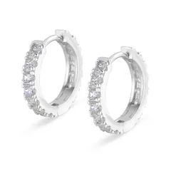 【在庫セール】14k金メッキ 18G 両耳 ラウンドフープ 金属アレルギー対応 シンプル 15mm 男女兼用 シルバー925 ジルコニア 人気 リングピアス アクセサリー レディース 女性 フープピアス プレゼント KRKC&CO