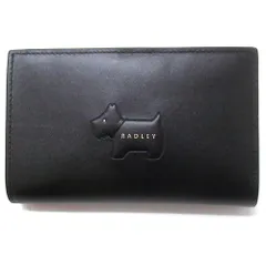 【新品 未使用】RADLEY LONDON ラドリーロンドン サイフ 財布 スコティッシュテリア レザー ラドリー ミディアム 二つ折り財布 110332 BLACK