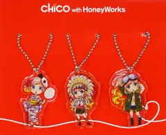 【中古】キーホルダー・マスコット(女性) CHiCO with HoneyWorks アクリルキーホルダーセットD(3個組) 「LAWSON presents CHiCO with HoneyWorks 『FALL x HALL -live at kobe-』