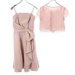 未使用 リランドチュール レースボレロ キャミソールワンピース 2 ピンク系 Rirandture パーティードレス レディース 【中古】  【220123】