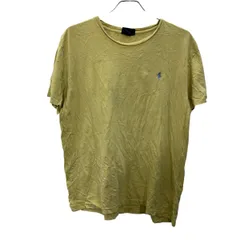 POLO RALPH LAUREN 半袖 ロゴ Tシャツ M イエロー ポロラルフローレン 古着卸 アメリカ仕入 a707-5537
