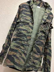 米軍実物モダニカルパンキッシュ激レア13ハーフタイガーストライプカモシャツ美品