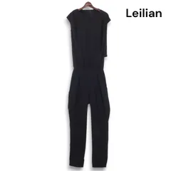 23SS✨極美品 レリアン フレンチスリーブ オールインワン 黒 13