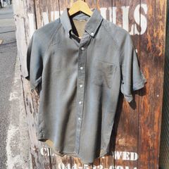 60s Vintage【KENNINGTON】ビンテージ ケニントン 玉蟲カラー 半袖 ボタンダウンシャツ◆Size:US-M