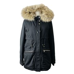美品　ZARA trf ファー付き　マウンテンパーカー ジャケット　ファーライナー　中綿入り　平成ギャル　Y2K