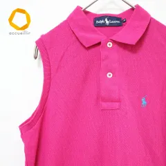 ラルフローレン RalphLauren ノースリーブ ポロシャツ カットソー ホース刺繍 779985n