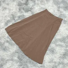 【MACKINTOSH PHILOSOPHY】マッキントッシュフィソロフィー  ロングスカート【S】大人カワイイ  上品  一点もの  レディース  茶系  ブラウン【送料無料】