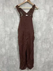 BEAUTY&YOUTH UNITED ARROWS セルロース ナイロン ウォッシャブル- サロペット オーバーオール sizeM/茶 ■■ レディース