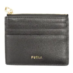 FURLA (フルラ) ロゴデザイン ジッピー コイン カードケース ブラックのサムネイル