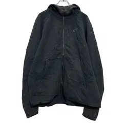 NIKE ジップアップ ロゴ スウェット パーカー M ブラック ナイキ フーディー 古着卸 アメリカ仕入 a603-5307