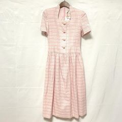 #snc 긴자 매기 원피스 반팔 테두리 롱 9 핑크 레이디스 [798961]