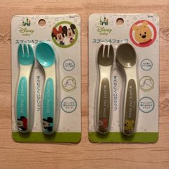 Disney ベビースプーン＆フォーク　ミッキー＆ミニー／くまのプーさん