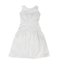 【売り尽くし】 シャネル ワンピース レディース ココボタン ココマーク ココ ノースリーブ アパレル 服 CHANEL 38 ホワイト 白 コットン    春 夏【中古品】