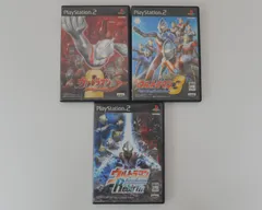 [NI] PS２ ソフト　ウルトラマン FE2　FE3　FER　ファイティングエボリューション　3点まとめて