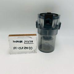 【簡易清掃済】東芝  （型番：VC-CLX350(S)）　掃除機　スティック　ダストケース　ダストカップ　ゴミ　フィルター　サイクロン　部品　クリーナー　TOSHIBA　（色：黒　ブラック）管理番号 E279