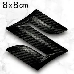 エンブレム ステッカー 8cm 3M製 半艶カーボンブラック スズキ SUZUKI ⚫︎アルト ⚫︎ワゴンR ⚫︎エブリィ ⚫︎ジムニー ⚫︎ハスラー ⚫︎スペーシア ⚫︎スイフト ⚫︎クロスビー ⚫︎ソリオ ⚫︎スプラッシュ ⚫︎バレーノ ⚫︎エスクード 他