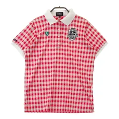 サイズ：2 PEARLY GATES パーリーゲイツ  半袖ポロシャツ チェック柄 レッド系 [240101255122]# ゴルフウェア レディース ストスト
