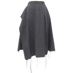 美品 VIVIENNE WESTWOOD ヴィヴィアンウエストウッド レッドレーベル カットオフ デザイン スカート ボトムス レディース グレー S