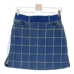 サイズ：L FILA GOLF フィラゴルフ  ストレッチスカート チェック柄 ネイビー系 [240101348066]# ゴルフウェア レディース ストスト