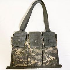 トリプルマガジンポーチ　米軍使用品　実物　ミリタリー　米軍　USED　迷彩　カモフラ　サバゲー