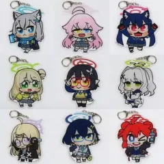 【中古】キーホルダー 全9種セット 「ブルーアーカイブ 2.5th Anniversary POP UP STORE inアキバCOギャラリー トレーディングくそデカキラキラアクリルキーホルダー」