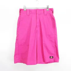 【新品】ディッキーズハーフパンツ（26inch）ピンク Dickies ハーフパンツ 26インチ ピンク ディッキーズ ルーズ