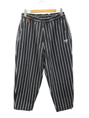 エフエーティー FAT ×RED KAP レッドキャップ OVERKAP PANTS ワイドイージーパンツ TITCH ネイビー ストライプ ボトムスのサムネイル