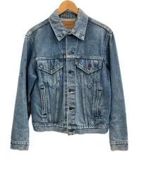 リーバイス Levi's 80's 80年代 70506-0217 デニムジャケット Gジャン トラッカー ボタン裏527刻印 Vintage ヴィンテージ MADE IN USA アメリカ製 40 ジャケット ブルー Lサイズ 101MT-4196