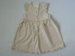 ファミリア familiar アウトレット 子供服 女の子 100cm ワンピース ノースリーブ ベージュ リアちゃん 春 夏 ★3 ガールズ 女児 キッズ 【中古】 ユーズド リサイクル こども