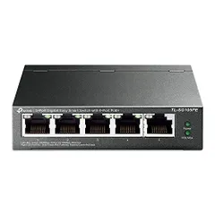 TP-Link 5ポート ギガビット イージースマートスイッチ(4 PoE+ポート搭載)TL-SG105PE