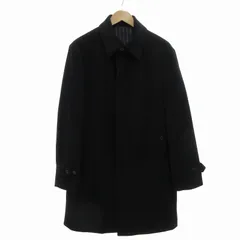 タケオキクチ TAKEO KIKUCHI ステンカラーコート アンゴラ ミドル ハーフ 3 黒 ブラック /UO ■GY09のサムネイル