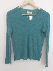 ◇ SLOBE IENA スローブ イエナ リブ ウールニット 長袖 セーター グリーン系 レディース  【中古】 【1208180000950】