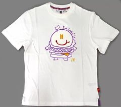☺️BTS☺️マクドナルド Tシャツ ジョングク グク 白 XL 新品 JUNG KOOK BTS x McDonald's コラボ Tシャツ Mサイズ - メルカリ
