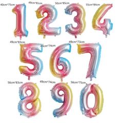 大きな数字風船♡数字のみ　誕生日　バルーン　パーティー　お部屋の飾り付けに