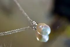 NK27 上品 大粒 バロック 淡水パール ネックレス 金属アレルギー対応