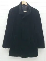 ◇ COMME CA DU MODE コムサデモード スエード 長袖 コート S ブラック #  【1002799969130】